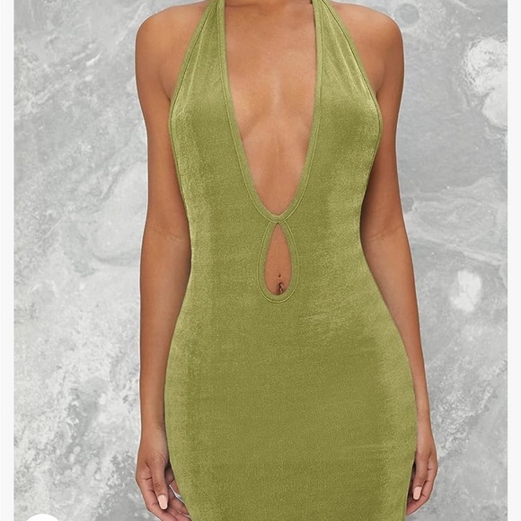 🔥 Backless Bodycon Halter Dress NWOT - Picture 11 of 12